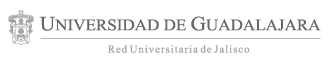 Logotipo de la Universidad de Guadalajara al pie de páginas web